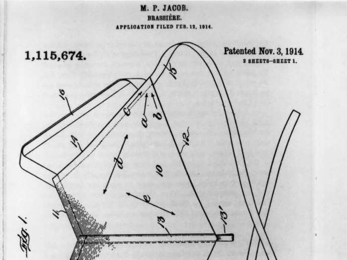 A young New York socialite named Mary Phelps Jacob patented the first modern brassiere in 1914.