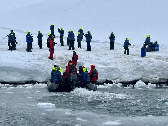 Once cruise ships arrive in Antarctica, they can