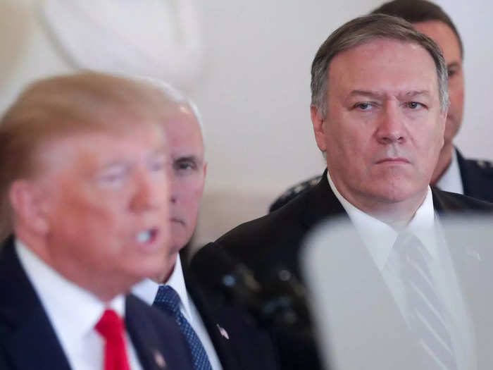 Mike Pompeo, the ex-Secretary of State taking swipes at Trump from afar.