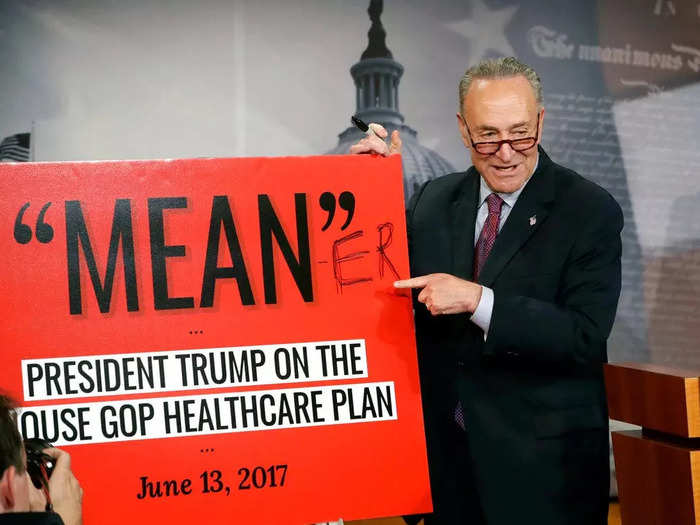 Schumer became Senate Democratic leader in 2017.