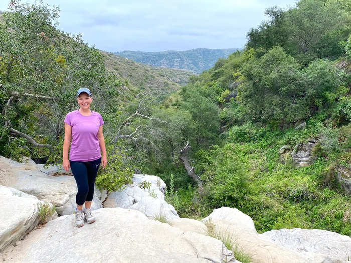 Exercise outdoors by hiking through the canyons.