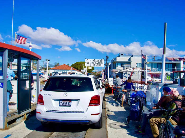 Board the ferry to Balboa Island, where you can shop and dine at leisure.