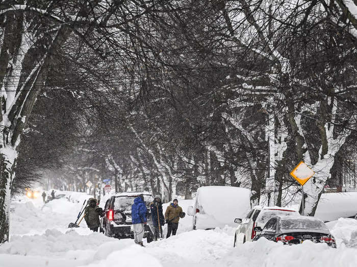 The massive blizzard that hit Buffalo, New York, over Christmas weekend has left the city in icy conditions and more than two dozen people dead.