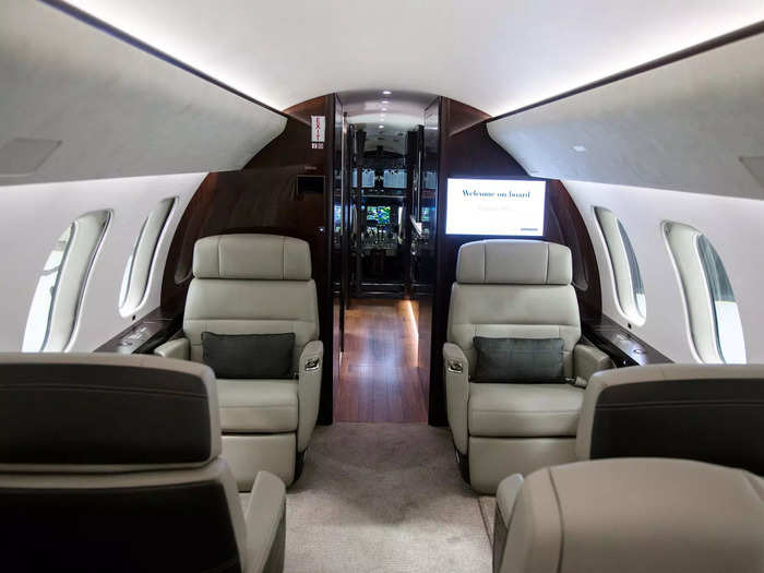 According to Bombardier, the aircraft, which can cost over $10,000 per hour, features four distinct living spaces. This includes a meeting room...