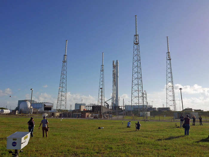 SpaceX achieved its first successful recovery of the first stage of a rocket a few months later.