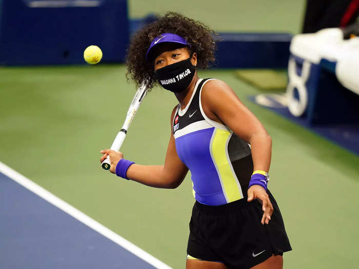 And Osaka wore COVID-19 masks with the names of police brutality victims ahead of each round of the 2020 US Open, which she won.