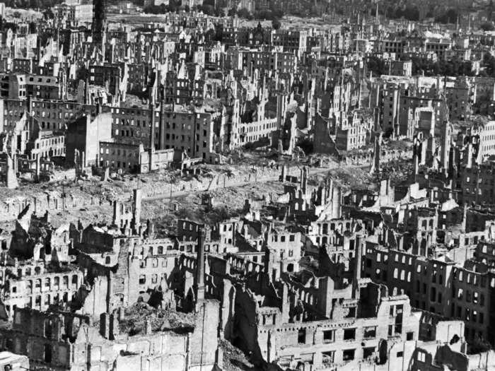 THEN: Dresden in 1934. This city was a major hub for Germany