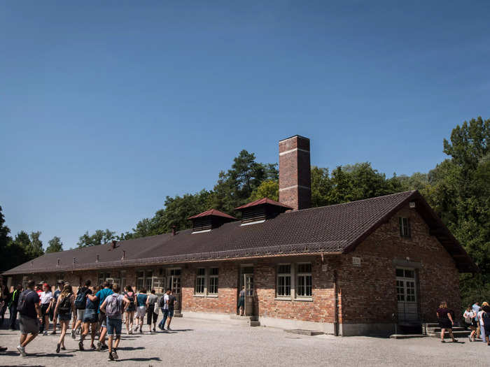 NOW: The Dachau concentration camp in 2018. It