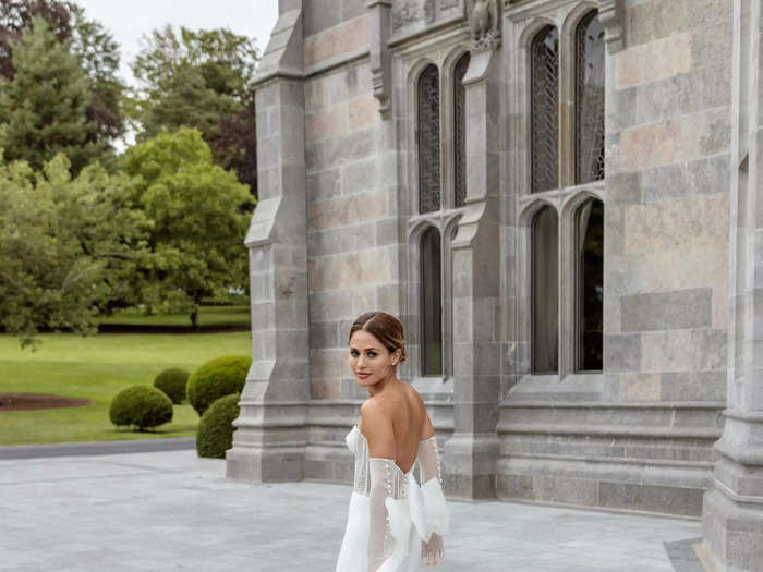 Sheer detailing stole the show for some brides.