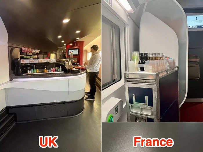 All Eurostar passengers have access to the cafe onboard but in standard premier, complimentary food and drinks are delivered to you in your seat.