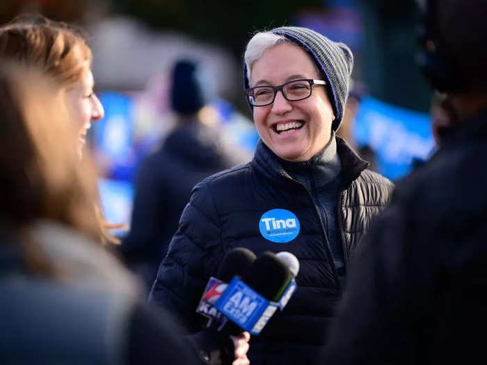 Tina Kotek of Oregon joined Healey as another one of the first openly lesbian governors elected in the United States.