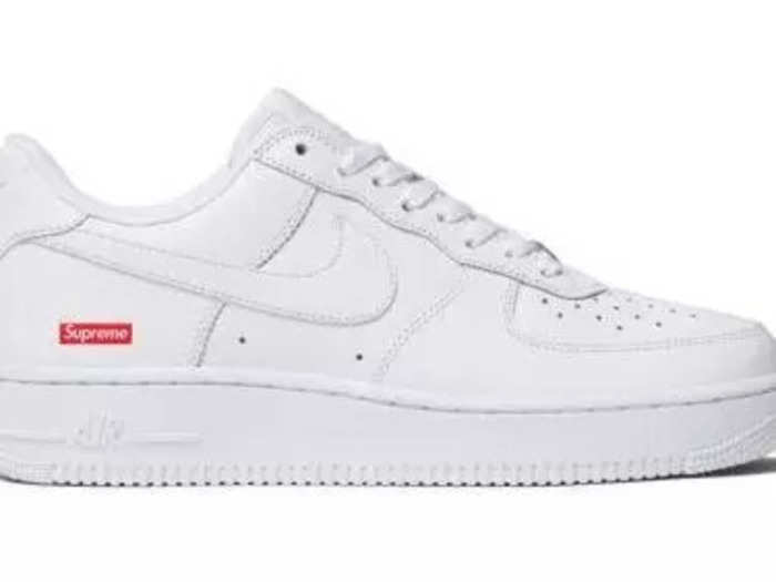 9. Supreme Nike Air Force 1 Low White