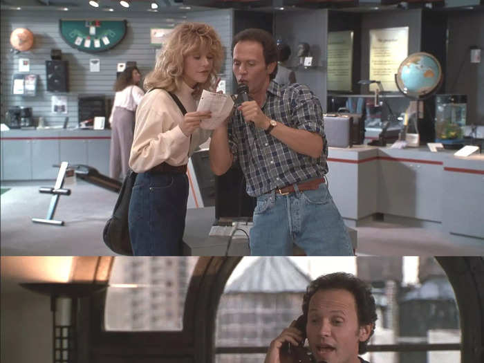 The same karaoke machine that Harry and Sally tested out in the shop is later seen in Harry