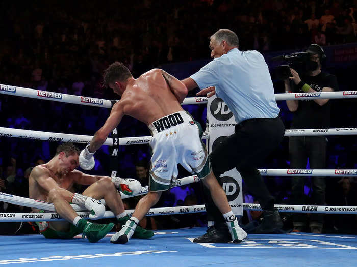 Leigh Wood beat Michael Conlan out of the ring.