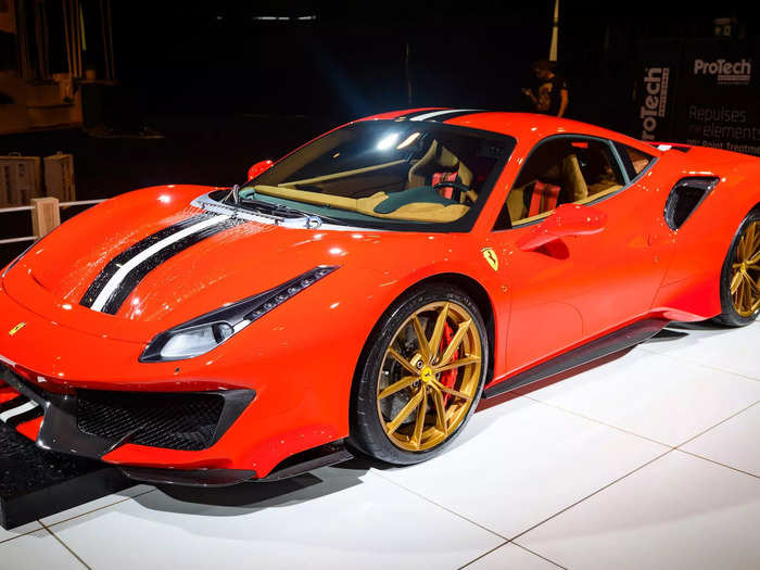 His most expensive car is a Ferrari 488 Pista worth $565,000.