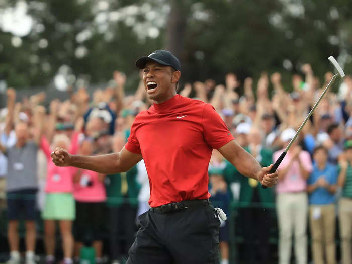 At the 2019 Masters, where Tiger won his 15th major and proved he was finally back, he reportedly cursed himself out in a bathroom in private after 2 straight bogeys. He then rebounded to win the green jacket.