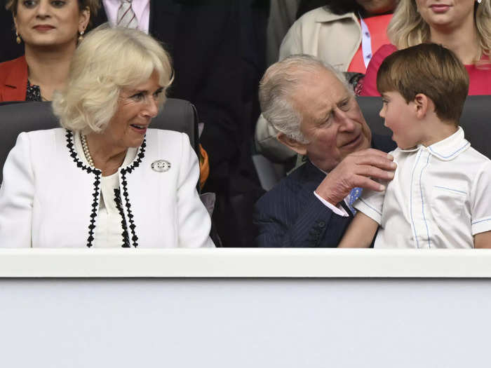 Rooke captured a candid moment between Prince Louis and his grandparents at the Platinum Jubilee Pageant in June.