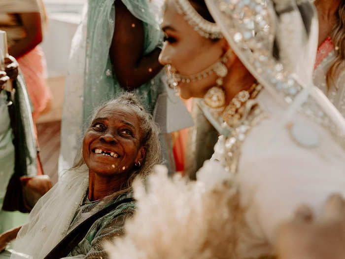 This photographer caught a relative beaming with pride at the bride.