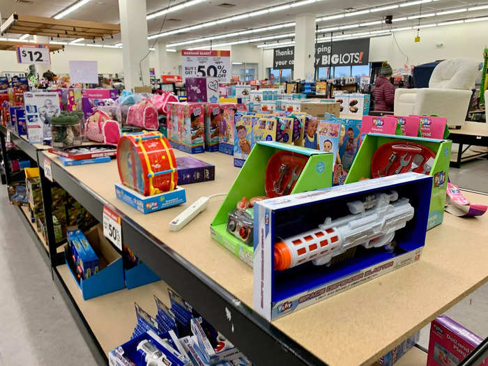 Toys are a big sector for Big Lots, and it was easy to see why.