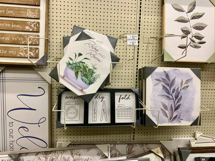 Aisles of wall decor, faux plants, and candles reminded me of Home Goods or TJ Maxx.