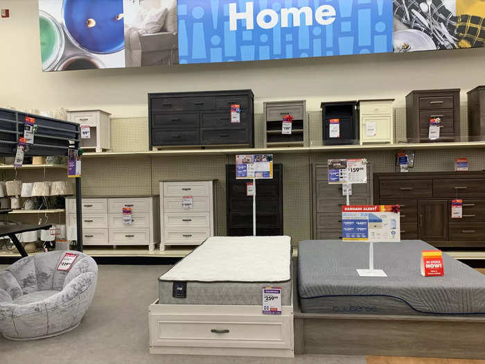 The chain is lowering prices on furniture and adding more in-store discounts to move furniture, which I saw in sale signs posted throughout the store.