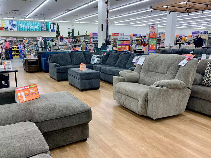 Furniture sales were down double digits in the most recent quarter because customers are delaying big purchases, Thorn said.