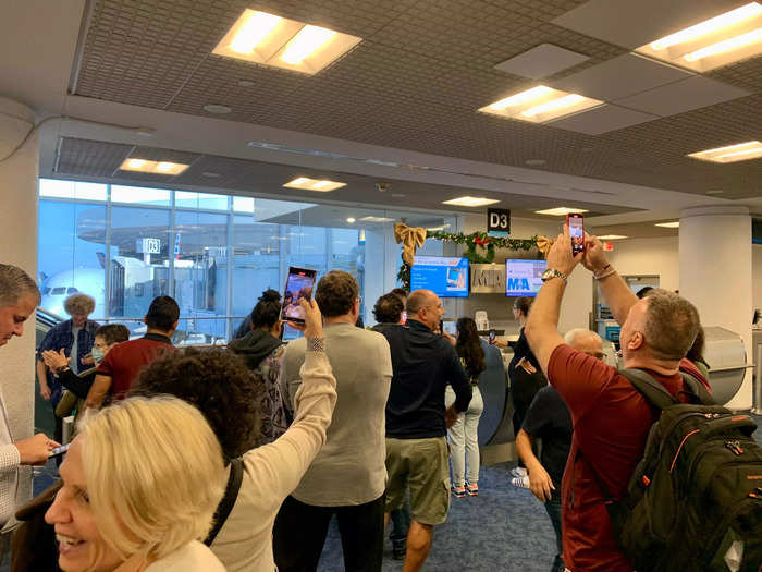 Around 3:45 p.m., American Airlines secured a new plane for us and we boarded.