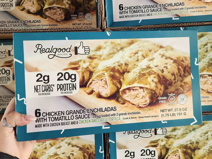 The Realgood chicken enchiladas pack the protein.