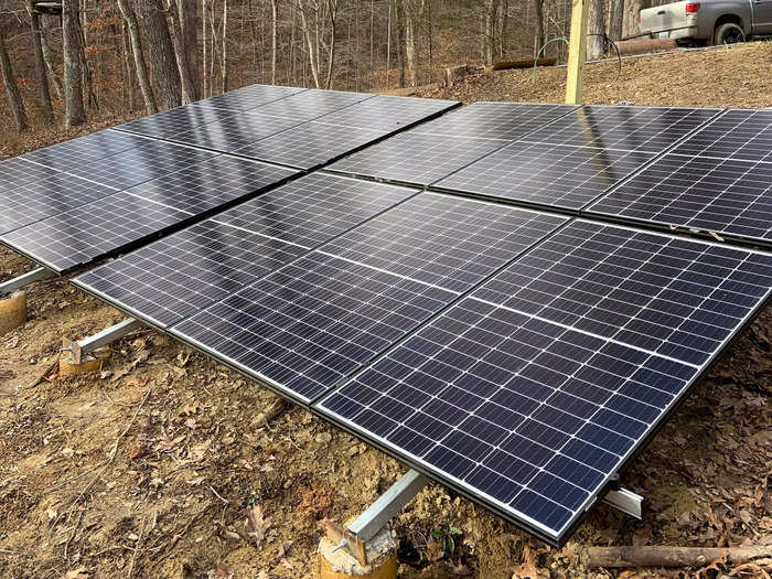 The Curtins wanted to use off-grid features like solar panels and a wood furnace.