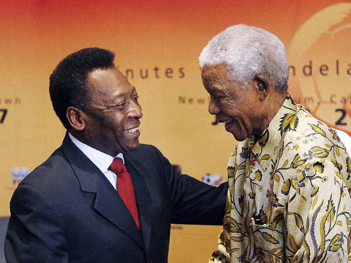 Pelé met numerous other world leaders and even developed a strong bond with Nelson Mandela.