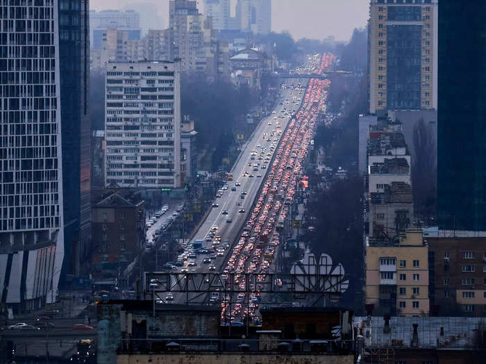 On February 24 this year, Russia launched a full-scale invasion of its neighbor Ukraine, prompting vast lines of traffic out of Kyiv, the capital, as people fled.