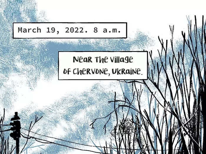 March 19, 2022. 8 a.m. Near the village of Chervone, Ukraine. I was trying to make it to Mariupol. A family with children were waiting for me to take them to Manhush. But that’s not what happened.  I thought I would pass the checkpoint easily. They told me to get out of the car. Show what was in the trunk. He said: “What are these slippers you’re wearing? They look kind of suspicious.” I was wearing Uggies. They got fixated on my “suspicious” slippers. They suspected they were women’s shoes, and since I was a man I couldn’t wear them. Soviet sexism.: They said, “That’s it.” “You’re not going anywhere.”