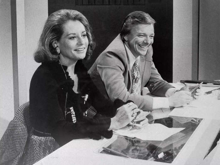 At the age of 52, Walters became the first female host of the "Today" show in 1974. She cohosted alongside Jim Hartz.