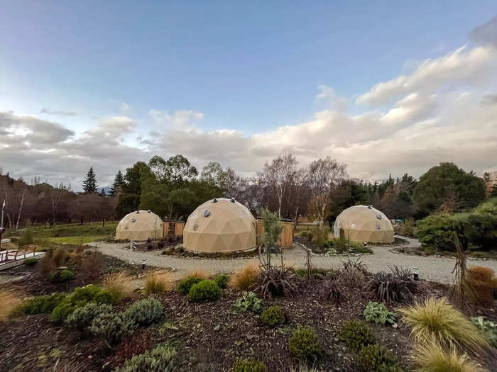 I found the domes on Airbnb and booked a single-night stay in one of the 430-square-foot domes for $250 USD.