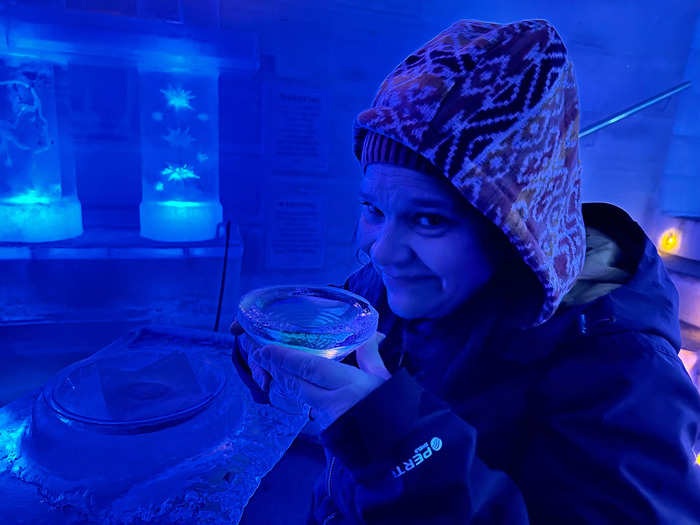 One of the unique excursions I went on in Alaska was visiting a resort with an ice museum and a natural hot spring.