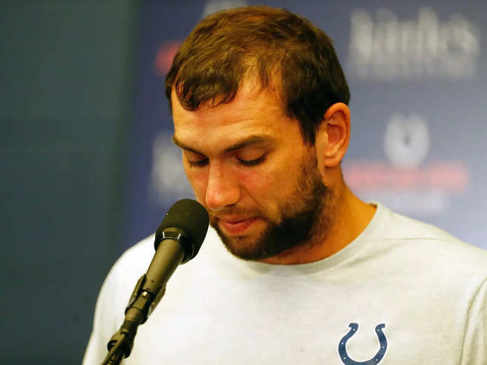 Luck shocked the NFL world by announcing his retirement after the third preseason game before the 2019 season.
