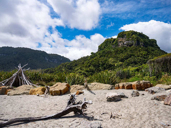 We could stop anywhere along the road and find a picnic spot with built-in activities.