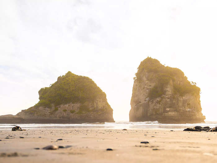 I liked how the rocky outcrops added to the stunning sea views.