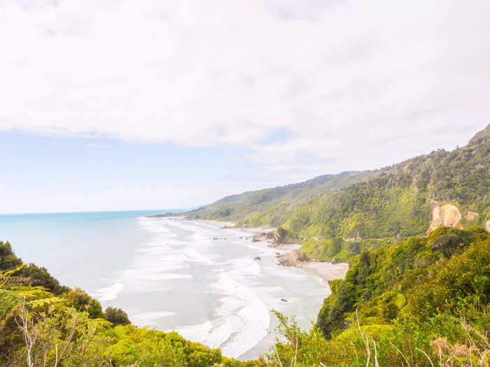 On one of our first stops, we could see the coast stretching into the distance