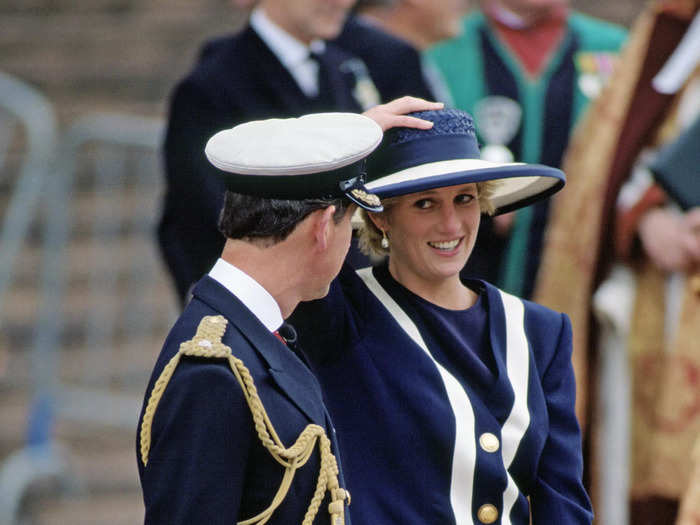 Although the couple separated in 1992, they appeared to be on good terms when attending public engagements together. Here they were at a public engagement in 1993.