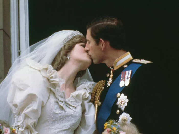 They tied the knot in July 1981, and became the first royal couple to share their first kiss with the public on the Buckingham Palace balcony.