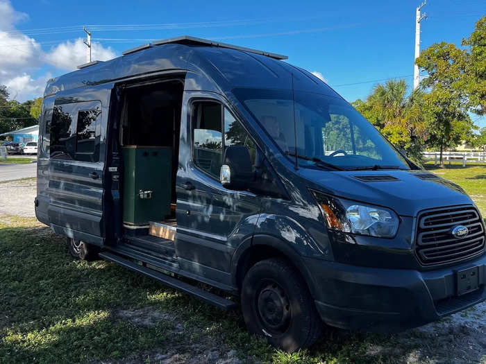 This time, the couple chose a van over a bus. They spent $82,000 and three months renovating their new home.