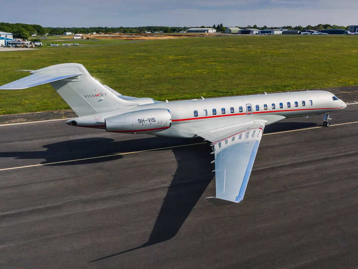 …to a whopping $20,000 per hour on a VistaJet Bombardier Global 7500, which is the world