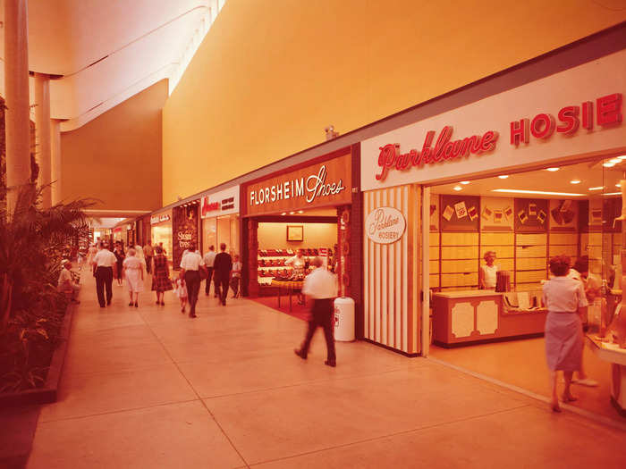 The middle of the century was uniquely primed for the advent of the shopping mall. The birth of the interstate highway system meant the suburbs were growing at warp speed, and people had more money to spend post-World War II.