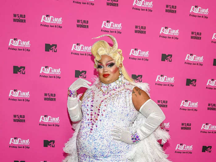 Malaysia Babydoll Foxx wore a white gown inspired by winter in New York.