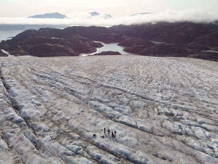 "Most people when they go on a glacier and they look at that, they think it