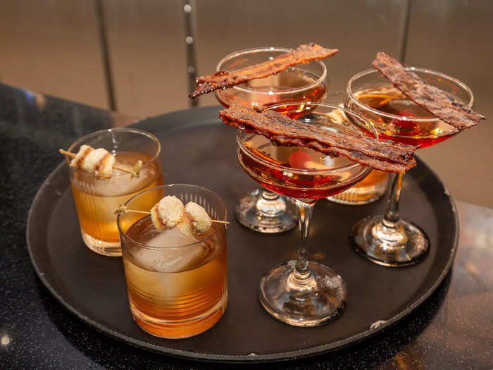 The cocktails — including one topped with a mini peanut butter and jelly sandwich — had a unique twist on classics.