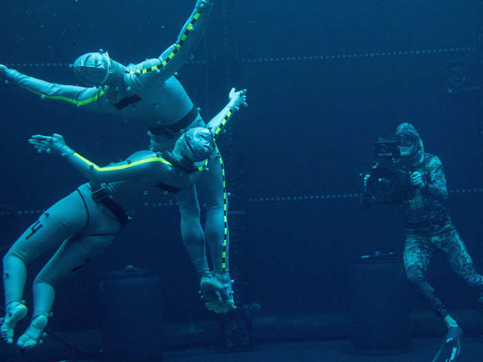 The "Way of Water" crew developed new methods to film motion capture underwater.