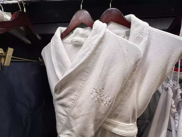 There were also two monogrammed robes for our use during the voyage.