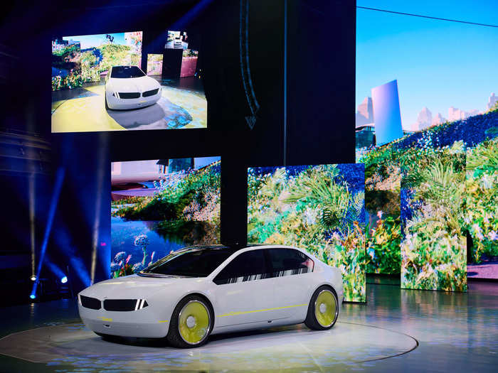 BMW said that the i Vision Dee is a futuristic interpretation of its classic sporty sedan that